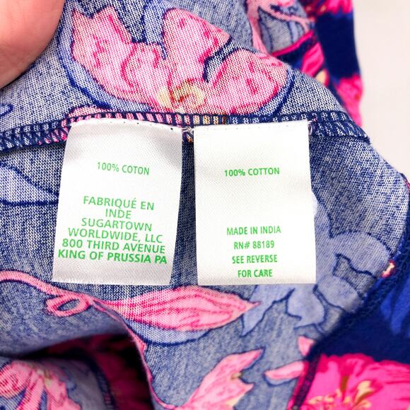 LILLY PULITZER Cathy Mini Dress XS Blue Pink Med Never Ending Summer NWOT - Picture 10 of 10